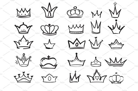 simple crown tattoo outline.